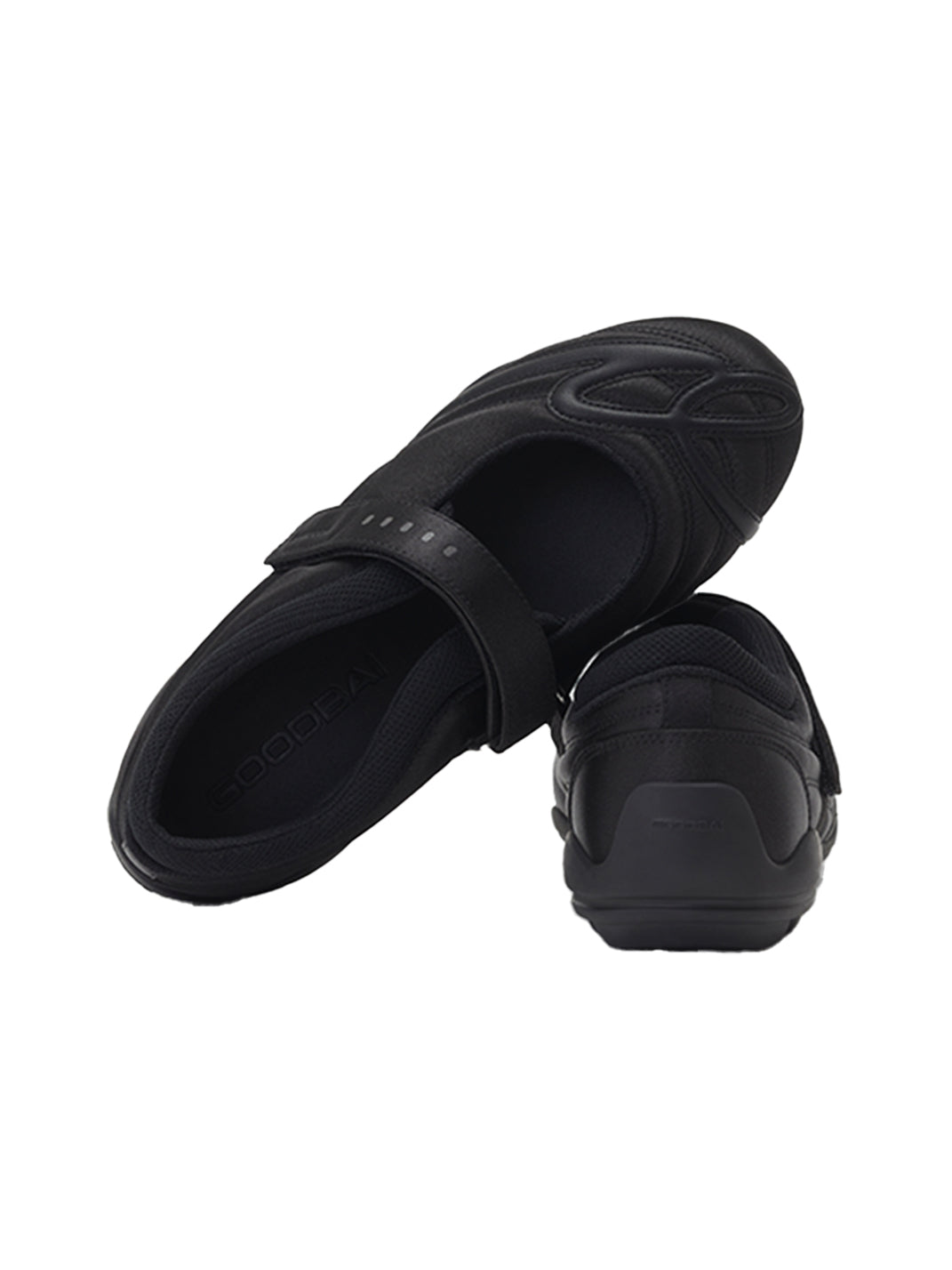 GOODBAI | Hybrid Soccer Ballet Velcro Satin Trainer-Black - PSYLOS 1, GOODBAI | Hybrid Soccer Ballet Velcro Satin Trainer-Black, Women's Shoes, GOODBAI, PSYLOS 1